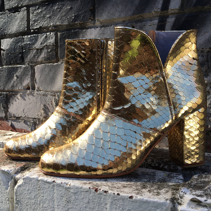 Joey Boot - Metallic Gold-Shoes-jfahristore