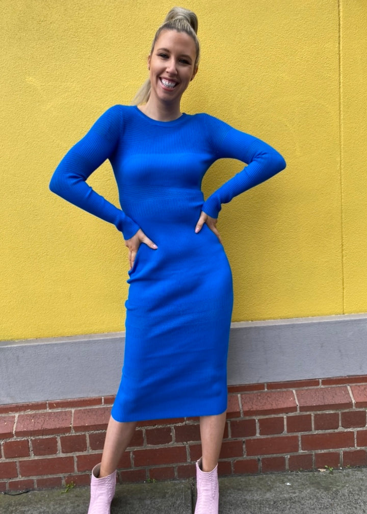 Tyler knit dress - Cobalt blue