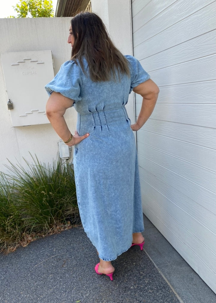 Luella dress - Blue denim