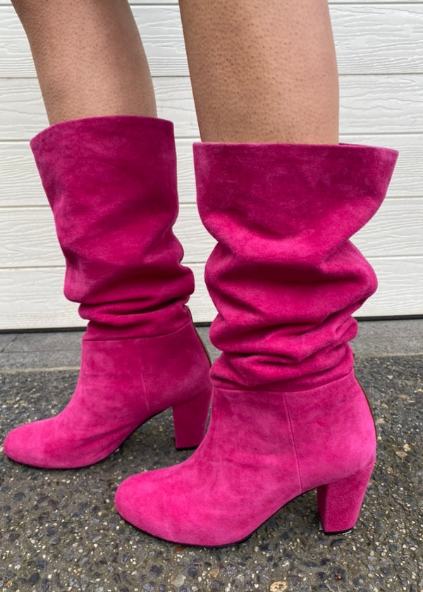 Lux suede boot - Fuschia