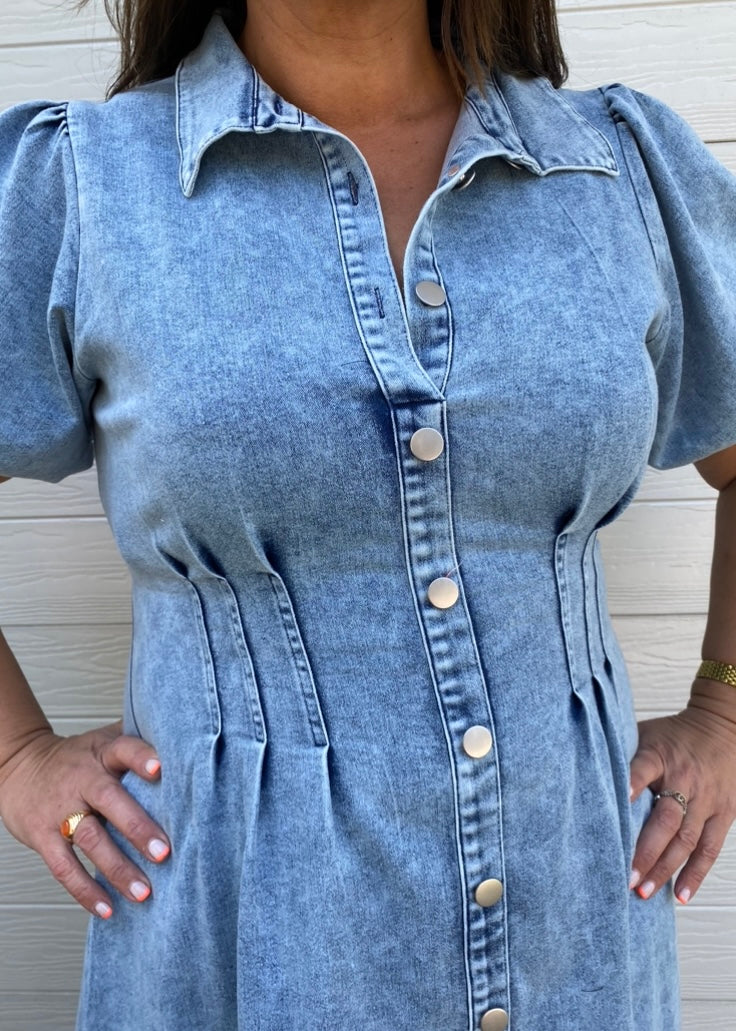 Luella dress - Blue denim
