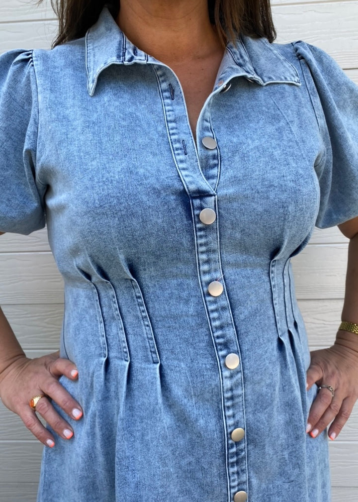 Luella dress - Blue denim