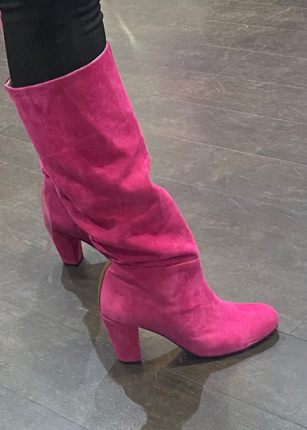 Lux suede boot - Fuschia