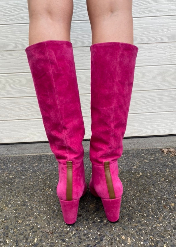 Lux suede boot - Fuschia