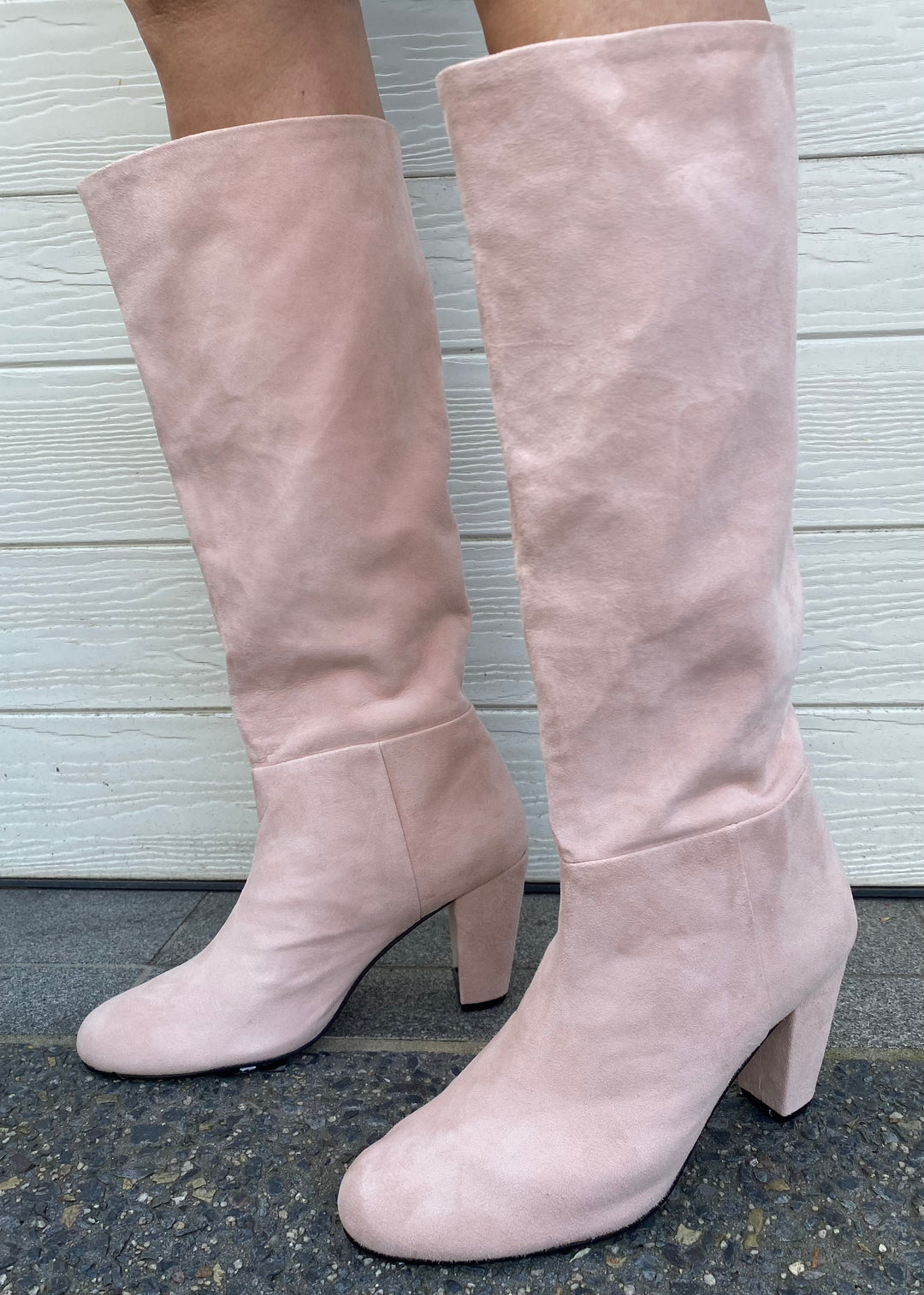 Lux suede boots - Light pink