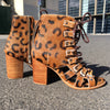 Gypsy Gladiator Sandals - Leopard-Shoes-jfahristore