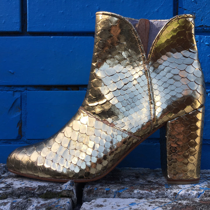 Joey Boot - Metallic Gold-Shoes-jfahristore