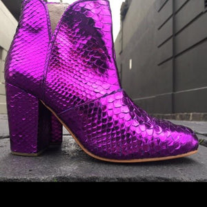 Joey Boot - Metallic Purple-Shoes-jfahristore