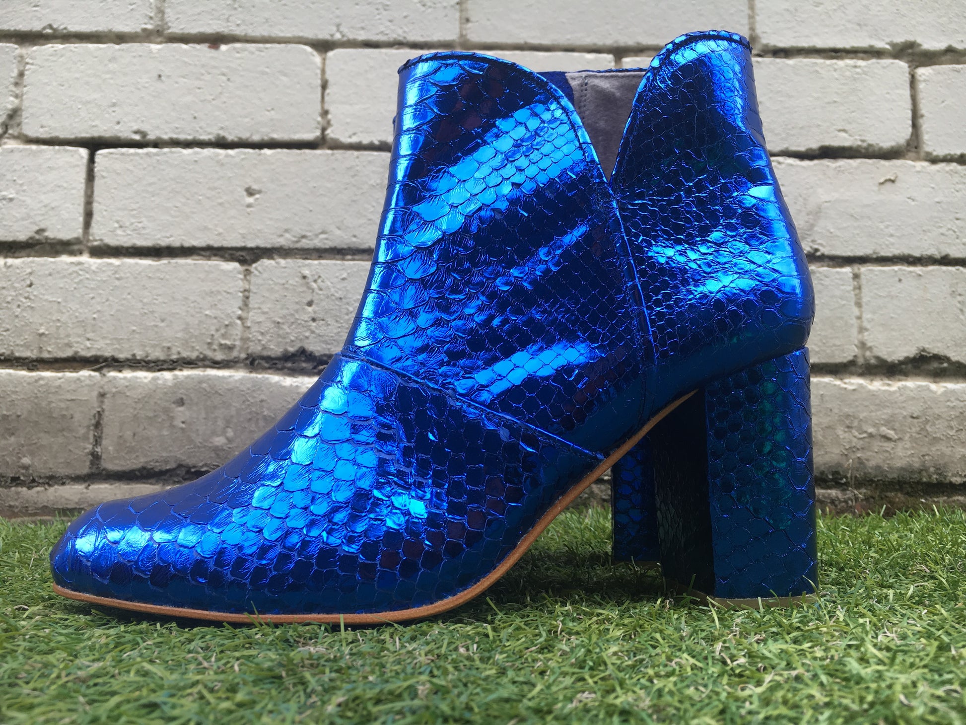 Joey Boot - Metallic Cobalt-Shoes-jfahristore