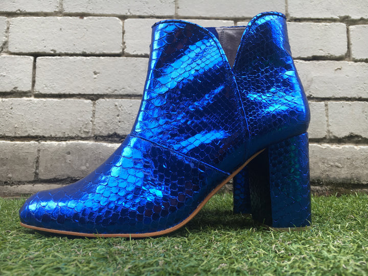 Joey Boot - Metallic Cobalt-Shoes-jfahristore