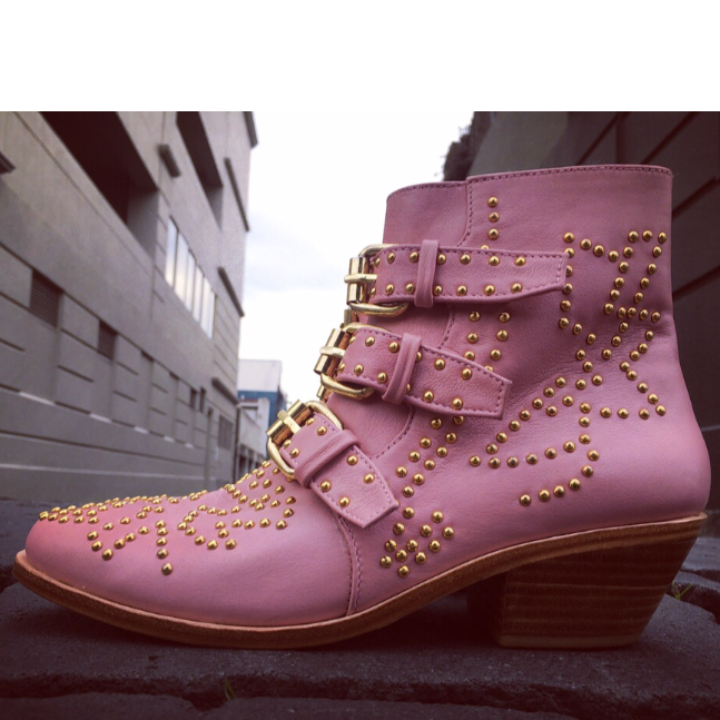 Soho Stud Boot - Musk Pink-Shoes-jfahristore