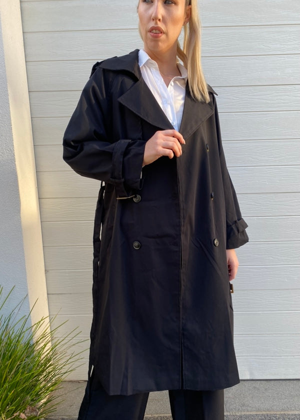 Ava Trench Coat / Black