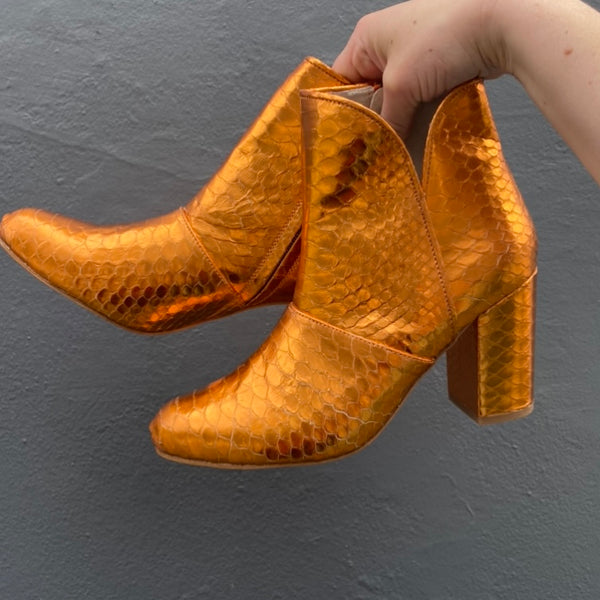 Joey Boot - Metallic Orange