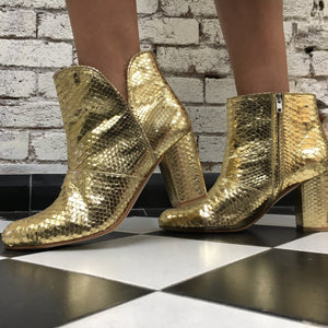 Joey Boot - Metallic Gold-Shoes-jfahristore