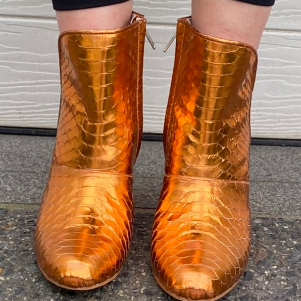 Joey Boot - Metallic Orange