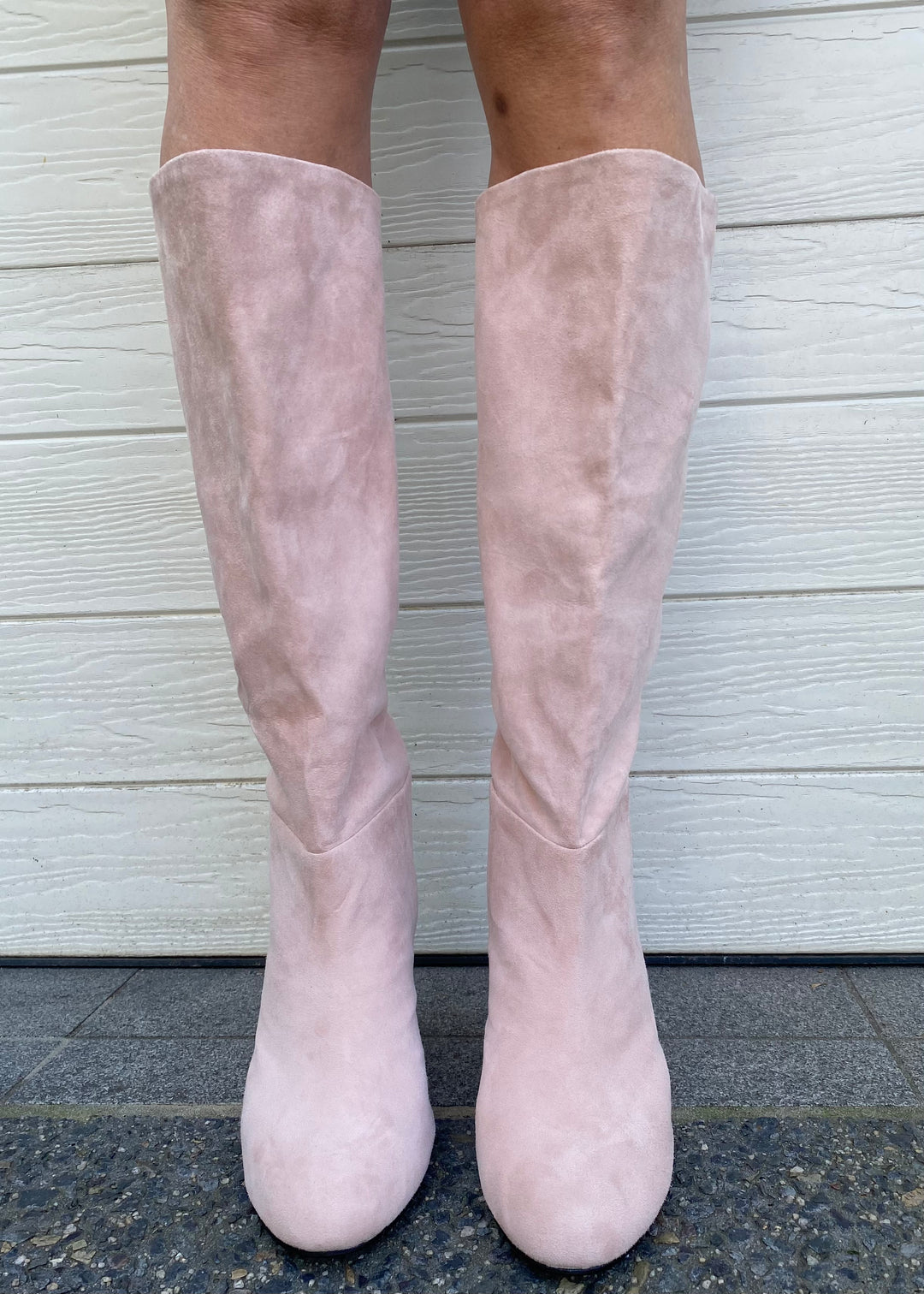 Lux suede boots - Light pink