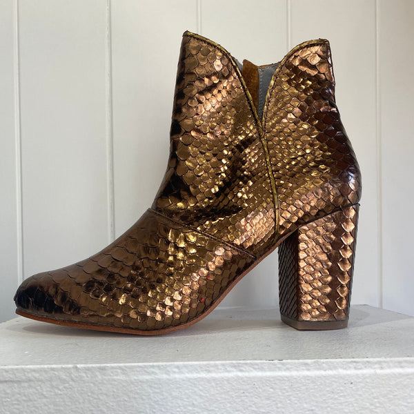 Joey Boot - Metallic Bronze-Shoes-jfahristore