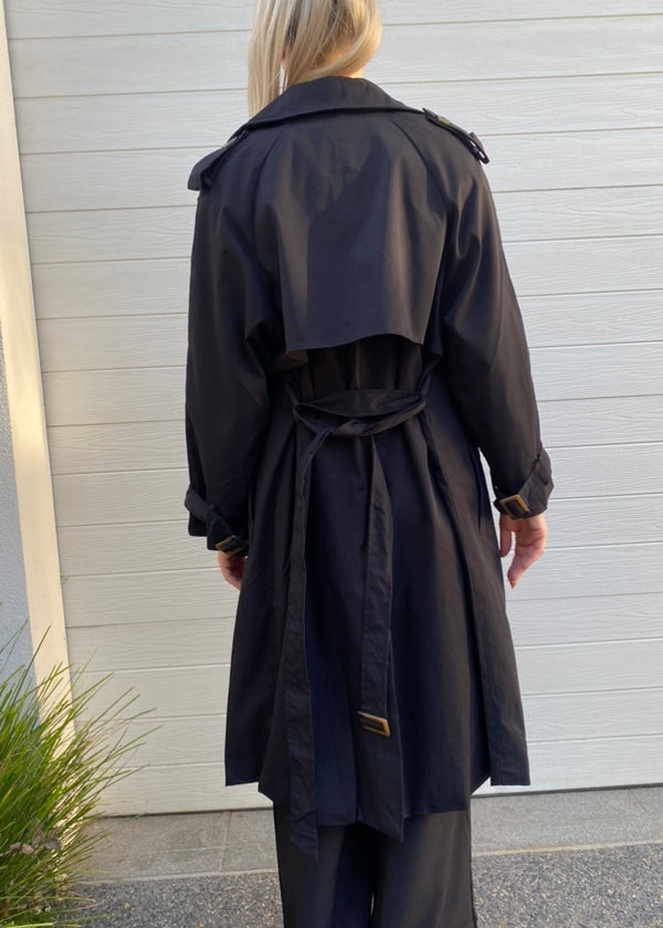 Ava Trench Coat / Black