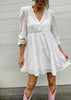 Lara lace dress - White