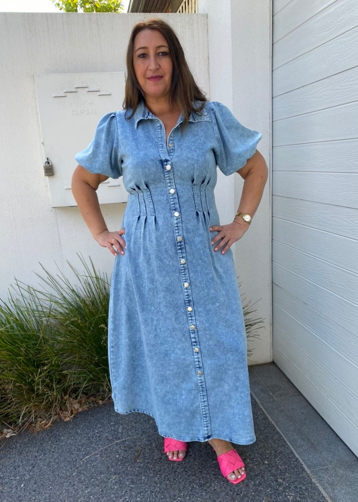 Luella dress - Blue denim