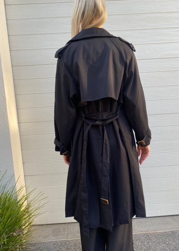 Ava Trench Coat / Black