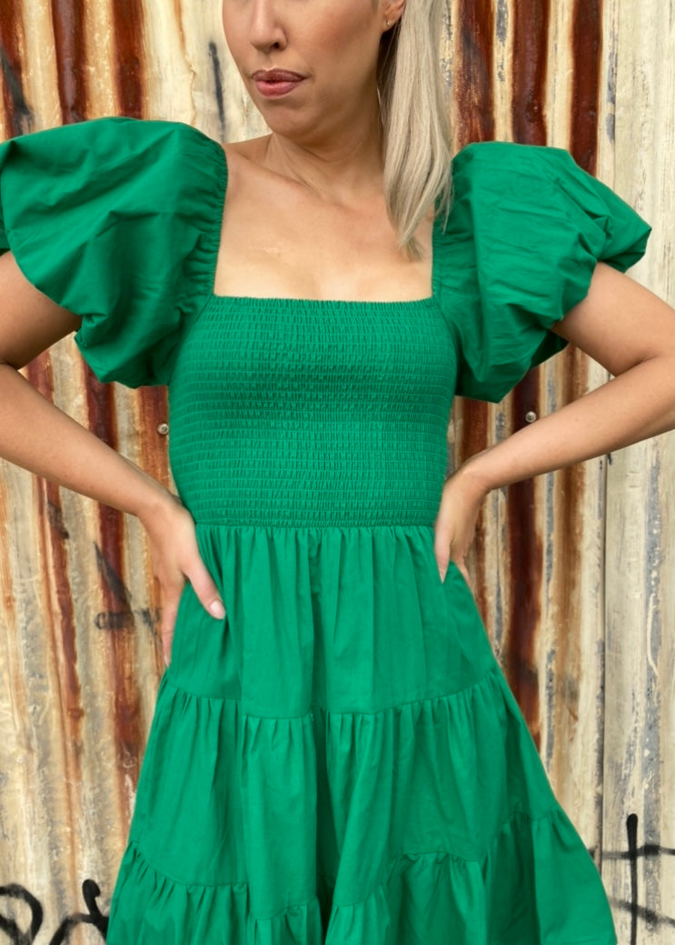 Layla short dress - Green