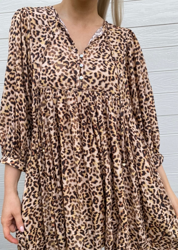 Tori dress - Leopard print