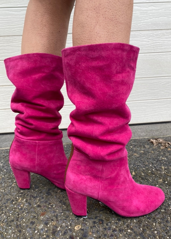 Lux suede boot - Fuschia