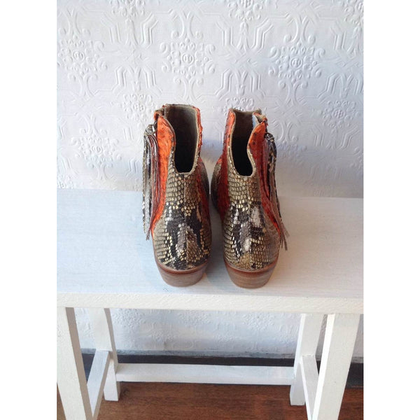 Jfahri Boot - Orange/Neutral-Shoes-jfahristore