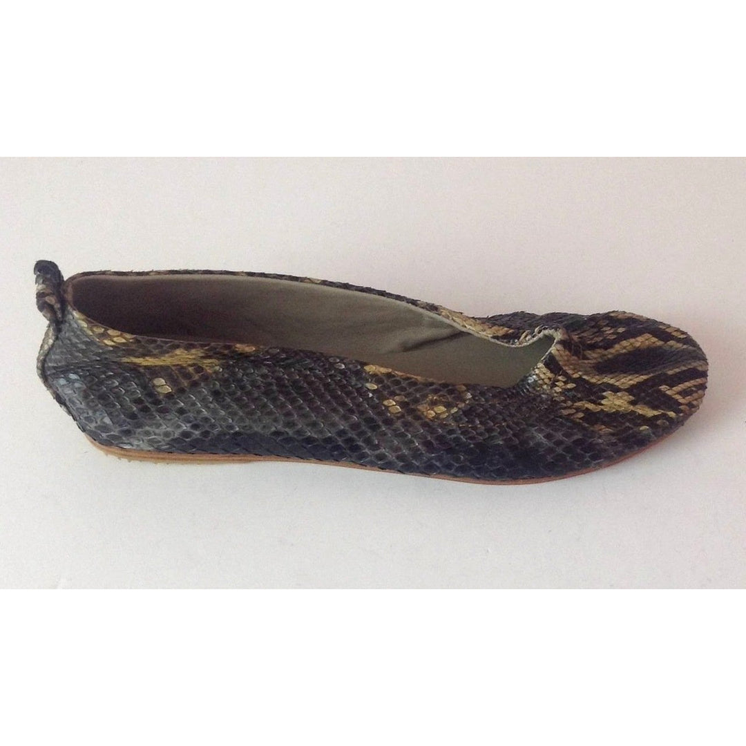 Jfahri Ballet Flats - Black/Brown/Caramel-Shoes-jfahristore
