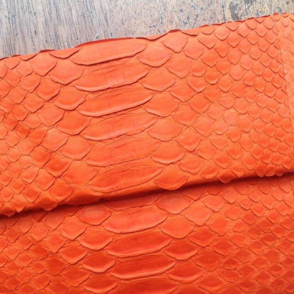 Jfahri Snakeskin Clutch - Neon Orange-Accessories-jfahristore