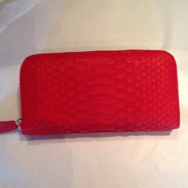 Ruby Red Snakeskin Wallet-Accessories-jfahristore