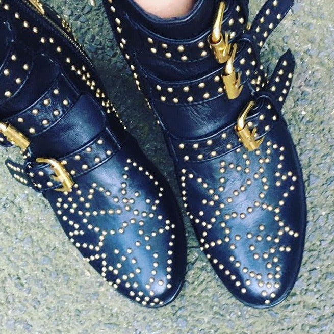 Soho Stud Boot - Black-Shoes-jfahristore