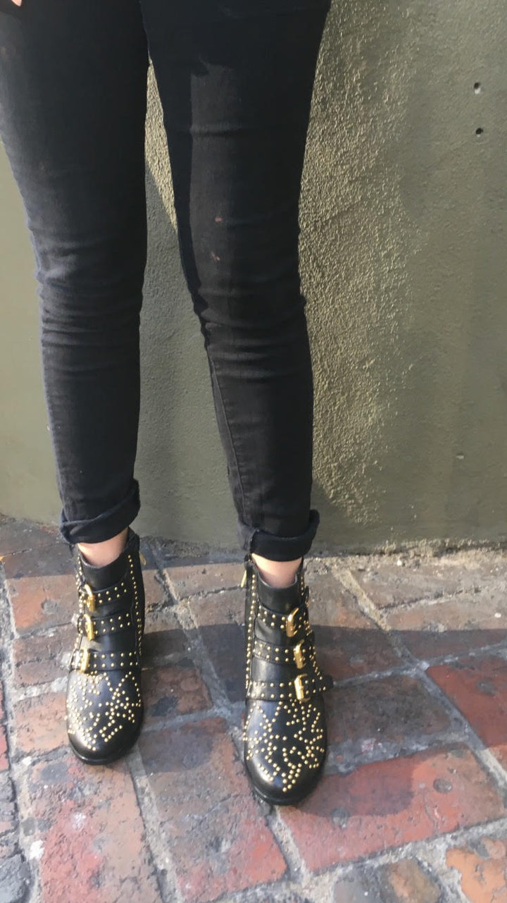 Soho Stud Boot - Black-Shoes-jfahristore