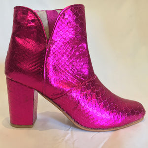 Joey Boot - Metallic Neon Pink-Shoes-jfahristore