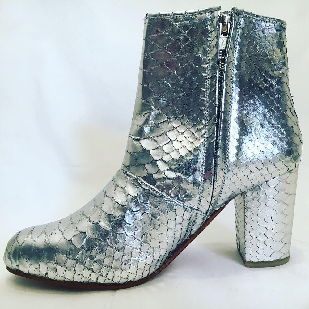 Joey Boot - Metallic Silver-Shoes-jfahristore